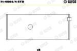 Glyco Arbore cotit, angrenare Ansamblu biela Glyco 71-4565/4 STD - compatibil Toyota - Glyco-71-4565/4 STD (GLYCO7145654STD)