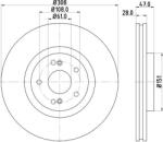 Ferodo Frana disc Disc frana Ferodo DDF1511C-1 - compatibil Renault (FERODODDF1511C1)