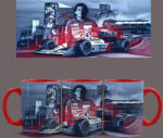  Ayrton Senna bögre (Piros)