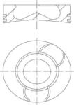 Mahle Cilindru, Piston Mahle 021 PI 00124 000 - compatibil Dacia, Nissan, Renault - MAHLE-021 PI 00124 000 (MAHLE021PI00124000)