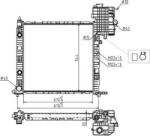MTR Radiator racire apa, ulei Radiator apa, Piese MTR 13054726 - compatibil Mercedes-Benz (MTR13054726)