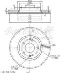 Ferodo Frana disc Disc frana Ferodo DDF2091C - compatibil Ssangyong (FERODODDF2091C)