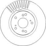 Delphi Frana disc Disc frana Delphi BG4698C - compatibil Honda (DELPHIBG4698C)
