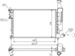 MTR Radiator racire apa, ulei Radiator apa, Piese MTR 13054707 - compatibil Citroën, Peugeot (MTR13054707)