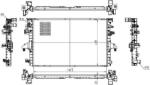 MTR Radiator racire apa, ulei Radiator apa, Piese MTR 13054560 - compatibil Vw (MTR13054560)