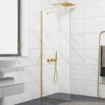 Inter Ceramic Параван за баня Кристина злато, стационарен, от 60 до 100 см дължина