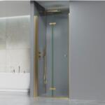 Inter Ceramic Стъклен параван за баня 114, сгъваем, златен мат 90х200 см или 100x200 см