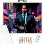  John Wick az éjszakában - számfestő készlet - 60×70 cm (Keretre feszítve)
