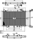 MTR Radiator racire apa, ulei Radiator apa, Piese MTR 13054913 - compatibil Mazda (MTR13054913)