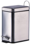 AdTrend Cos gunoi cu pedala otel argintiu 24, 5 x 12 x 25 cm, 3 L (103356) Cos de gunoi