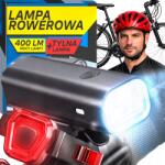 RETOO Kerékpár Zseblámpa Led Lámpa Első+hátsó Kormányra Usb Akkumulátor (R-SR244)