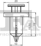 FA1 Trim, Protecție, Embleme Dungi decorative, de protectie FA1 79-20003.25 (FA1792000325)