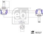 FEBI Bilstein Stabilizare, Rigidizare Bieleta antiruliu FEBI Bilstein 183327 (FEBIBILSTEIN183327)