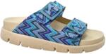 Dr Feet Papuci Dr Feet 16019 albastru cu imprimeu - dama