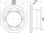 Ferodo Frana disc Disc frana Ferodo FCR332A - compatibil Iveco, Toyota (FERODOFCR332A)