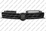 Prasco Elemente caroserie, Aripa, Bara protectie Partea frontala, Grila radiator Prasco VG0382000 - compatibil Vw (PRASCOVG0382000)