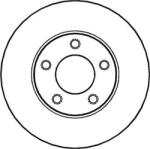 LPR Frana disc Disc frana LPR F1015V - compatibil Ford, Mazda (LPRF1015V)