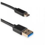 Extreme Networks Cablu de date 4World, USB 3.0 - USB-C, 1m, Black (10320)