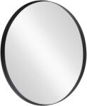 Invicta interior Oglinda de perete PORTRAIT 60 cm rotunda din aluminiu negru (48240)