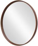 Invicta interior Oglinda de perete PORTRAIT 70 cm rotunda, furniruita cu lemn de nuc (48250)
