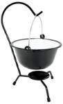 Perfect Home Set pentru servire ceaun, emailat, negru, 0.8 L, suport negru (489055) - esell