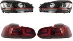 KITT Faruri LED pentru VW Golf 6 (2008-2013) cu stopuri R20 Red Strip (COHLVWG6URTLS)