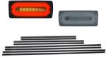 KITT Stopuri LED fumurii cu bandouri negre pentru Mercedes G-Class W463 (COTLMBW463LBSDM)