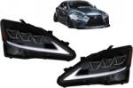 KITT Faruri Full LED negre cu semnal dinamic pentru Lexus IS XE20 2006-2013 (HLLXIS250)