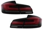 KITT Specials Stopuri LED BMW Seria 5 F10/F11/F07 2011-2017 rosu-negru, semnal dinamic (TLBMF10NLCL)