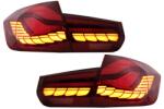 KITT Stopuri OLED BMW Seria 3 F30/F35/F80 rosu clar, M4 Design, semnal dinamic (TLBMF30RCNL)