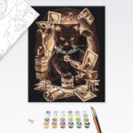 Brushme Pictare conform numerelor pisică milionară - 40x50