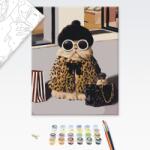 Brushme Pictare conform numerelor pisică shopaholic - 40x50