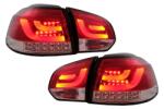 KITT Lightning Stopuri LED rosu clar pentru VW Golf 6 VI Hatchback 2008-2013 (TLVWG6RCLED)