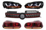KITT Pachet grila GTI, faruri LED si stopuri R20 pentru VW Golf 6 (2008-2012) (COHLVWG6URGTI)