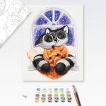 Brushme Pictare conform numerelor pentru copii îmbrățișarea ratonilor - 40x50