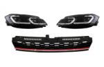 KITT Grila centrala cu faruri LED semnal dinamic pentru VW Golf 7.5 Facelift GTI (COFGVWG7FGTICHLS)
