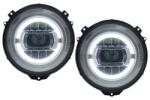 KITT Faruri Full LED pentru Mercedes G-Class W463 2005-2017, Crom, Design Facelift 2018 (HLMBW463NLC)