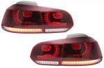 KITT Specials Stopuri Full LED pentru VW Golf 6 VI 2008-2013, design GTI R20 (TLVWG6R20RCLED)