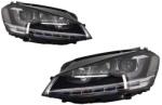 KITT Faruri 3D LED pentru VW Golf VII 2012-2017 cu semnalizare dinamica (HLVWG7RLLEDFW)