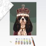 Brushme Pictare conform numerelor câine cu coroană - 40x50
