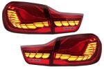 KITT Specials Stopuri OLED BMW Seria 4 F32 F33 F36 M4 F82 F83 rosu clar cu semnal dinamic (TLBMF32M4RC)