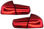 KITT Stopuri LED BMW Seria 3 F30/F31/F35/F80 LCI rosu clar cu semnal dinamic (TLBMF30RC)