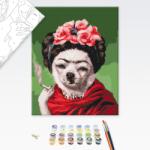 Brushme Pictare conform numerelor câine cu țigară inspirat de Frida - 40x50