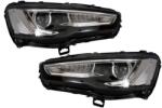 KITT Faruri LED DRL pentru Mitsubishi Lancer 2007-2017 Dual Projector cu semnal dinamic (HLMILALED)