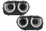 KITT Faruri LED negre pentru Dodge Challenger 2015-2024, compatibile LHD (HLDOGCHA3F)