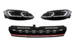 KITT Grila centrala cu faruri LED dinamice pentru VW Golf 7.5 Facelift GTI Look (COFGVWG7FGTICHLSRHD)