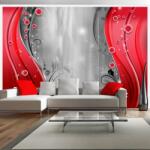 Artgeist Fototapet - Behind the curtain of red - 100x70