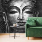Dovido Tapet fața lui Buddha în design alb-negru - 441x297 - dovido - 266,61 RON