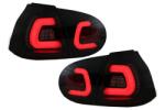KITT Lightning Stopuri LED BAR pentru VW Golf 5 2004-2009, negru fumuriu Urban (TLVWG5LED)