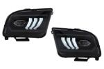 KITT Lightning Faruri Full LED negre pentru Ford Mustang V Pre-Facelift 2005-2009 (HLFOMUVLED)